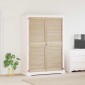 vidaXL Πόρτα Ντουλάπας με πόρτα 2 τμχ. Φυσικό 170 x 2,1 x 59,5 cm