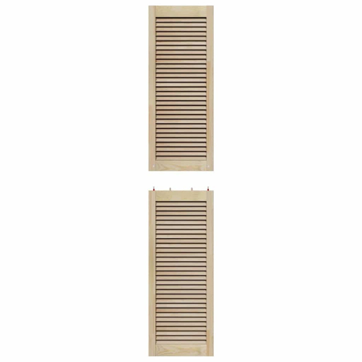 vidaXL Πόρτα Ντουλάπας Φυσικό 201 x 2,1 x 39,5 cm Στερεά ξυλεία πεύκου
