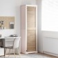 vidaXL Πόρτα Ντουλάπας Φυσικό 201 x 2,1 x 49,5 cm Στερεά ξυλεία πεύκου