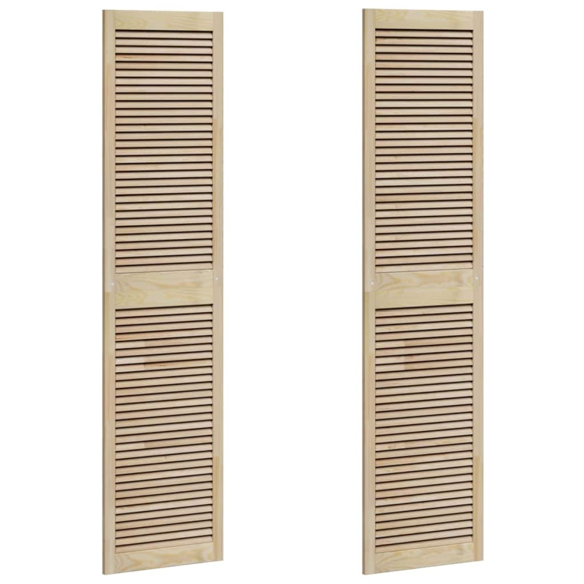 vidaXL Πόρτα Ντουλάπας με πόρτα 2 τμχ. Φυσικό 201 x 2,1 x 49,5 cm