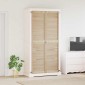 vidaXL Πόρτα Ντουλάπας με πόρτα 2 τμχ. Φυσικό 201 x 2,1 x 49,5 cm
