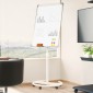 vidaXL Μαγνητικός λευκός πίνακας Γκρι και Λευκό 62 x 62,5 x 197 εκ.
