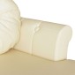 vidaXL Καναπές Chesterfield Κρεμ 120,5 x 65 x 75 εκ. Τεχνητό Δέρμα