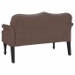 vidaXL Καναπές Chesterfield Καφέ 120,5 x 65 x 75 εκ. Τεχνητό Δέρμα