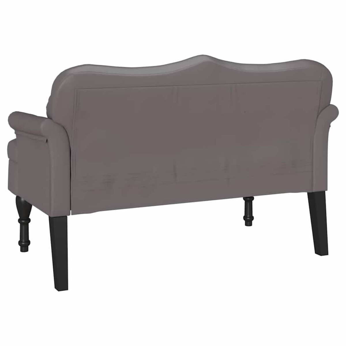 vidaXL Καναπές Chesterfield Γκρι 120,5 x 65 x 75 εκ. Τεχνητό Δέρμα