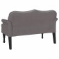 vidaXL Καναπές Chesterfield Γκρι 120,5 x 65 x 75 εκ. Τεχνητό Δέρμα