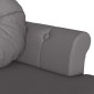 vidaXL Καναπές Chesterfield Γκρι 120,5 x 65 x 75 εκ. Τεχνητό Δέρμα