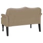 vidaXL Καναπές Chesterfield Καπουτσίνο 120,5 x 65 x 75 εκ.