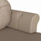 vidaXL Καναπές Chesterfield Καπουτσίνο 120,5 x 65 x 75 εκ.