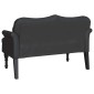 vidaXL Καναπές Chesterfield Μαύρο 120,5 x 65 x 75 εκ. Τεχνητό Δέρμα
