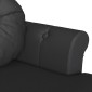 vidaXL Καναπές Chesterfield Μαύρο 120,5 x 65 x 75 εκ. Τεχνητό Δέρμα