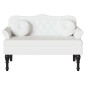 vidaXL Καναπές Chesterfield Λευκό 120,5 x 65 x 75 εκ. Τεχνητό Δέρμα