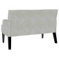 vidaXL Καναπές Chesterfield Ανοιχτό γκρι 112 x 65,5 x 75 εκ. Βελούδο