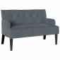 vidaXL Καναπές Chesterfield Σκούρο Γκρι 112 x 65,5 x 75 εκ. Βελούδο