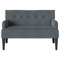 vidaXL Καναπές Chesterfield Σκούρο Γκρι 112 x 65,5 x 75 εκ. Βελούδο