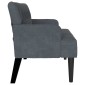vidaXL Καναπές Chesterfield Σκούρο Γκρι 112 x 65,5 x 75 εκ. Βελούδο
