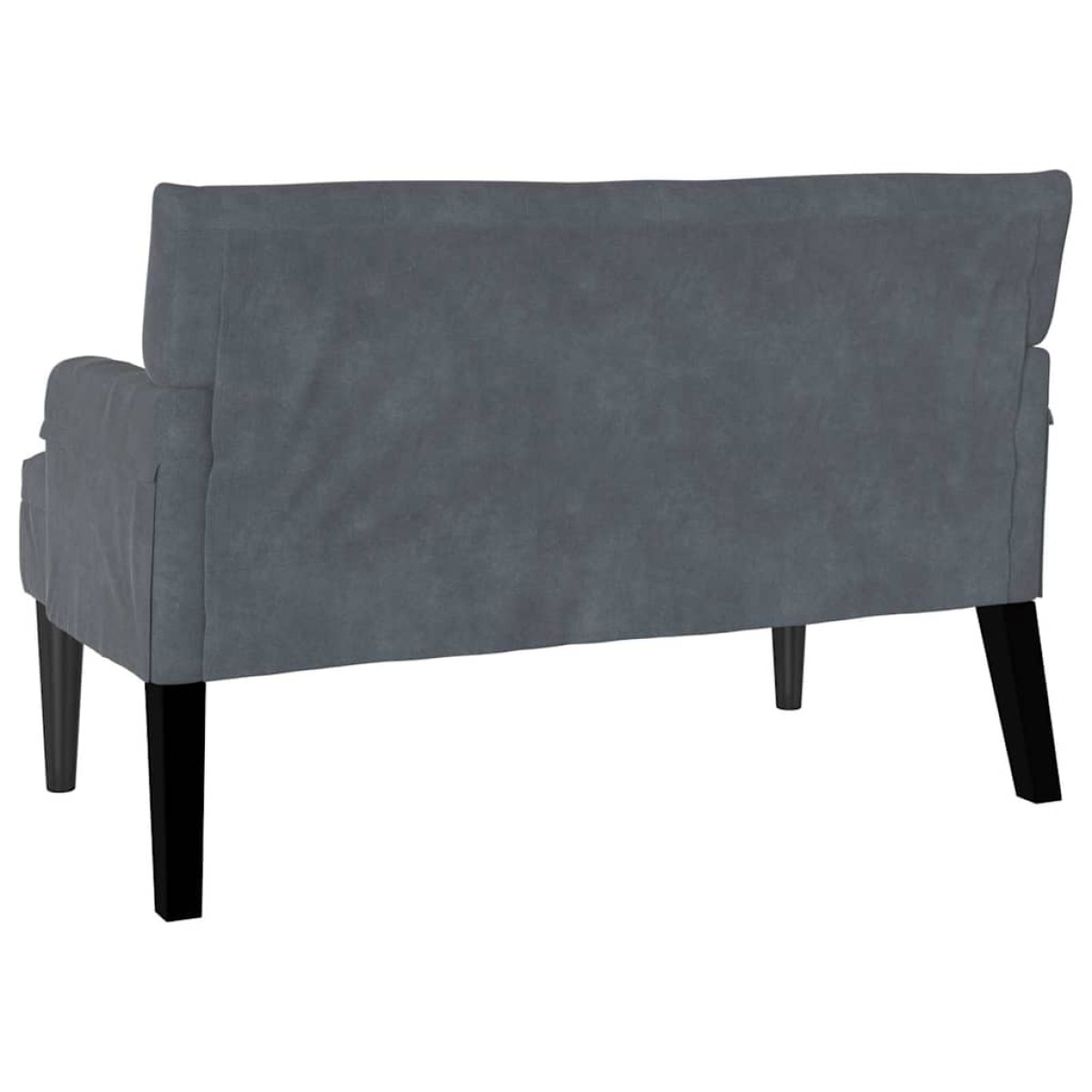 vidaXL Καναπές Chesterfield Σκούρο Γκρι 112 x 65,5 x 75 εκ. Βελούδο