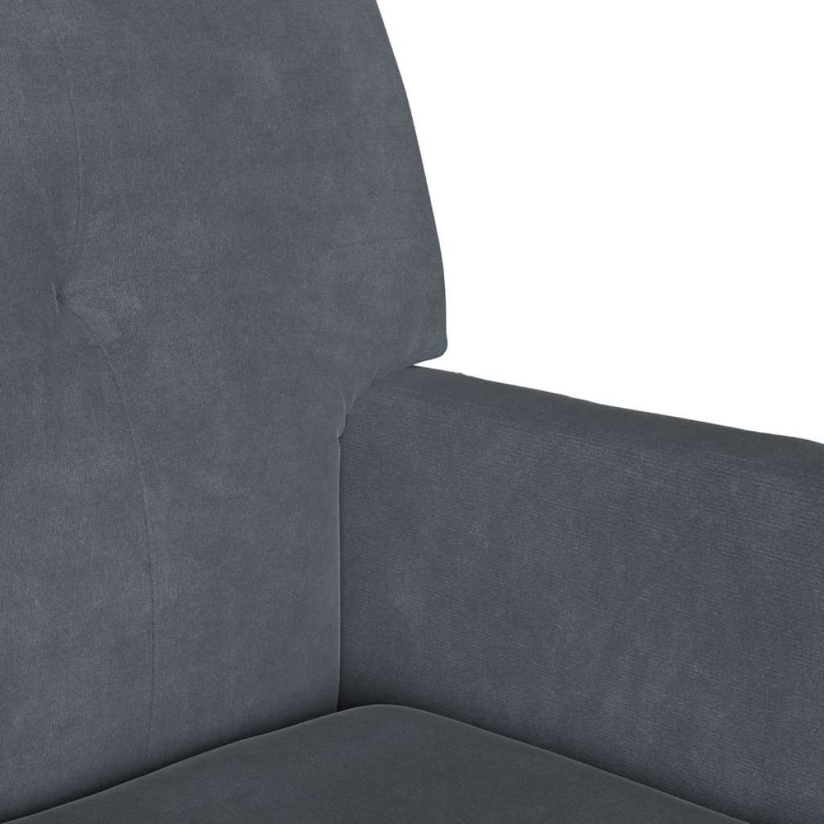 vidaXL Καναπές Chesterfield Σκούρο Γκρι 112 x 65,5 x 75 εκ. Βελούδο
