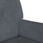 vidaXL Καναπές Chesterfield Σκούρο Γκρι 112 x 65,5 x 75 εκ. Βελούδο