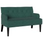 vidaXL Καναπές Chesterfield Σκούρο Πράσινο 112 x 65,5 x 75 εκ. Βελούδο