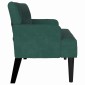 vidaXL Καναπές Chesterfield Σκούρο Πράσινο 112 x 65,5 x 75 εκ. Βελούδο