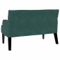 vidaXL Καναπές Chesterfield Σκούρο Πράσινο 112 x 65,5 x 75 εκ. Βελούδο