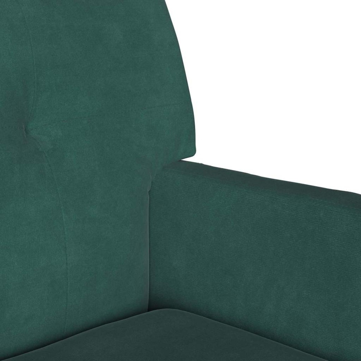 vidaXL Καναπές Chesterfield Σκούρο Πράσινο 112 x 65,5 x 75 εκ. Βελούδο