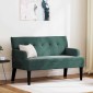 vidaXL Καναπές Chesterfield Σκούρο Πράσινο 112 x 65,5 x 75 εκ. Βελούδο