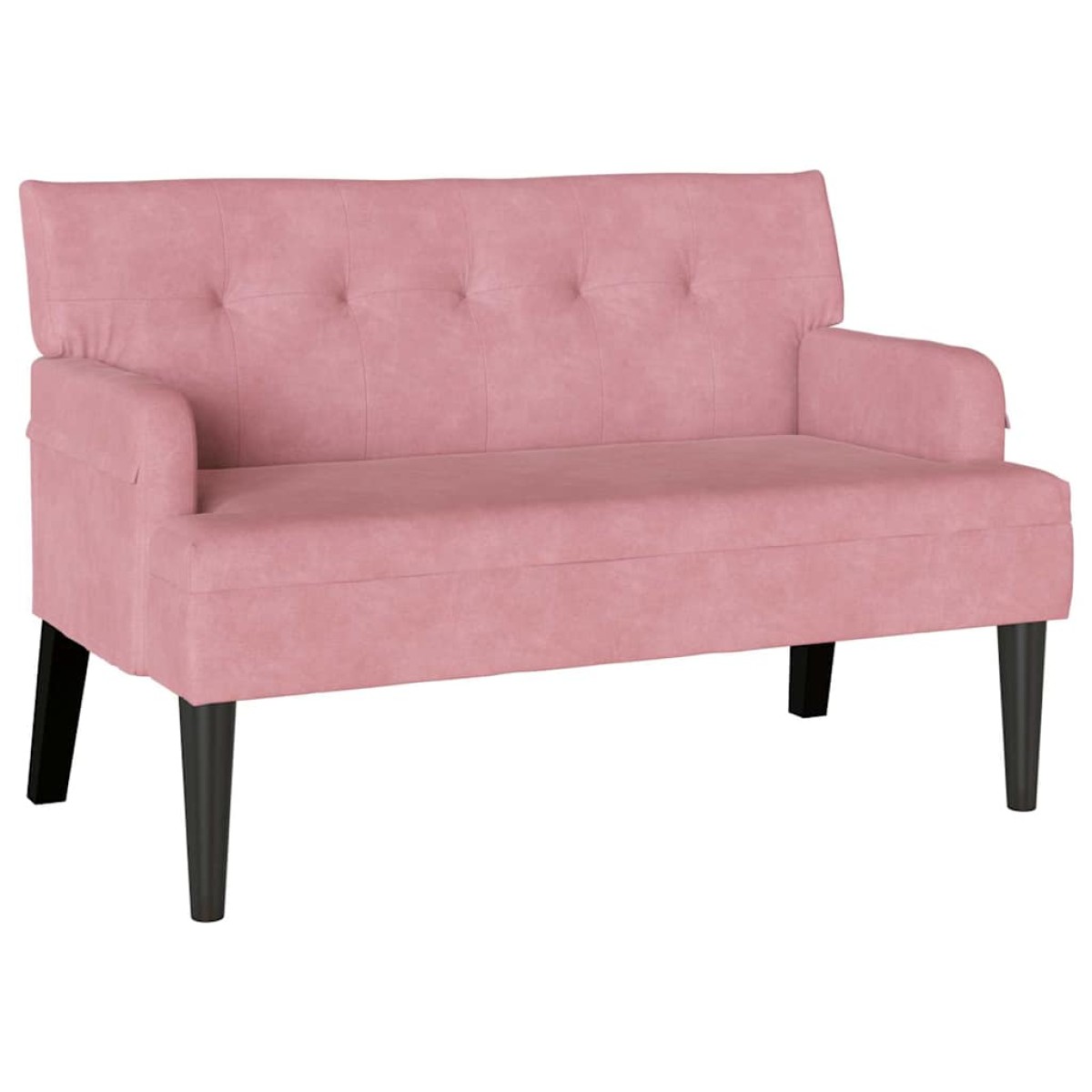 vidaXL Καναπές Chesterfield Ροζ 112 x 65,5 x 75 εκ. Βελούδο