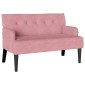 vidaXL Καναπές Chesterfield Ροζ 112 x 65,5 x 75 εκ. Βελούδο