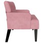 vidaXL Καναπές Chesterfield Ροζ 112 x 65,5 x 75 εκ. Βελούδο
