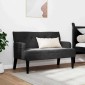 vidaXL Καναπές Chesterfield Μαύρο 112 x 65,5 x 75 εκ. Βελούδο