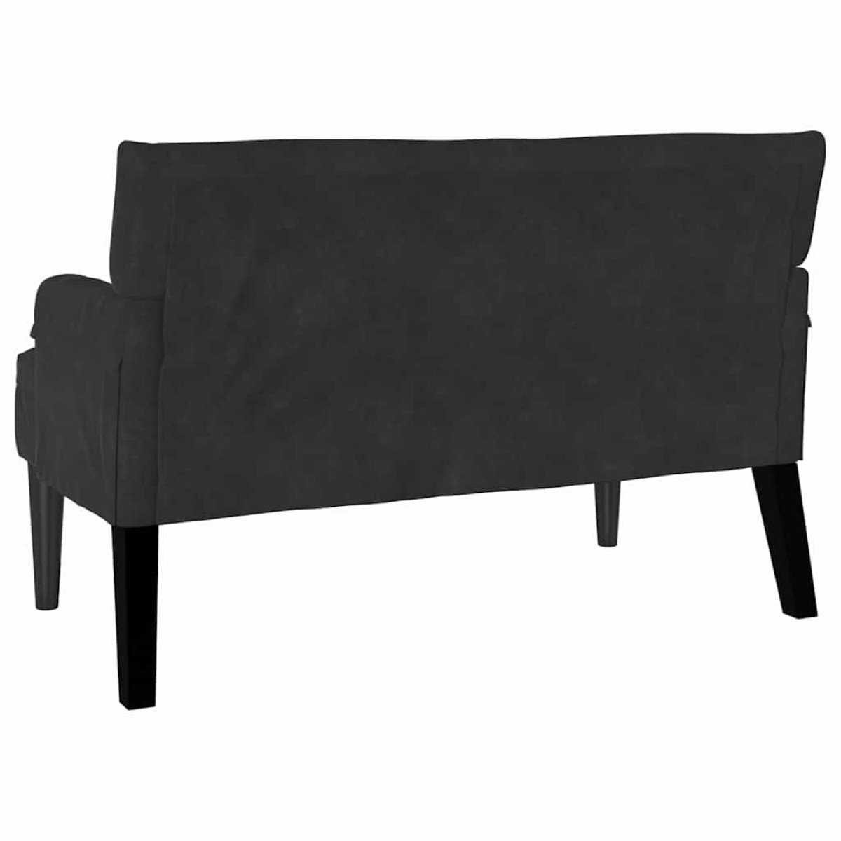 vidaXL Καναπές Chesterfield Μαύρο 112 x 65,5 x 75 εκ. Βελούδο