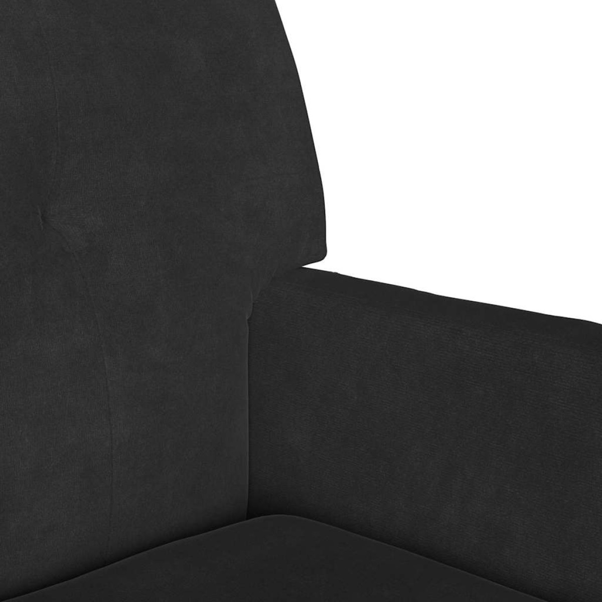 vidaXL Καναπές Chesterfield Μαύρο 112 x 65,5 x 75 εκ. Βελούδο