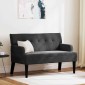 vidaXL Καναπές Chesterfield Μαύρο 112 x 65,5 x 75 εκ. Βελούδο