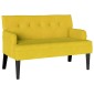 vidaXL Καναπές Chesterfield Κίτρινο 112 x 65,5 x 75 εκ. Βελούδο