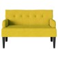 vidaXL Καναπές Chesterfield Κίτρινο 112 x 65,5 x 75 εκ. Βελούδο