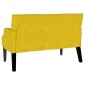 vidaXL Καναπές Chesterfield Κίτρινο 112 x 65,5 x 75 εκ. Βελούδο
