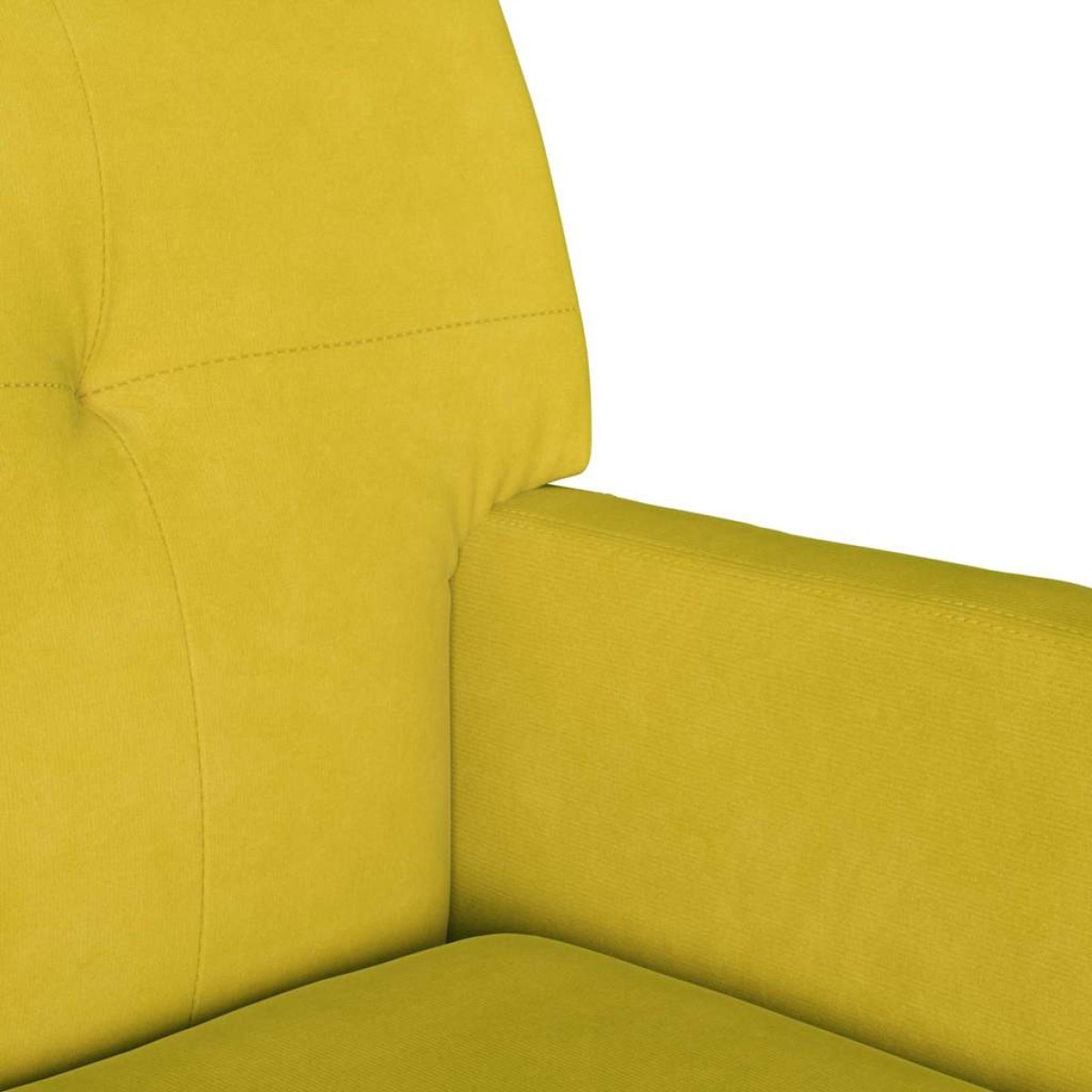 vidaXL Καναπές Chesterfield Κίτρινο 112 x 65,5 x 75 εκ. Βελούδο