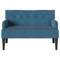 vidaXL Καναπές Chesterfield Μπλε 112 x 65,5 x 75 εκ. Βελούδο