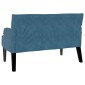 vidaXL Καναπές Chesterfield Μπλε 112 x 65,5 x 75 εκ. Βελούδο
