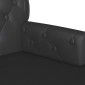 vidaXL Καναπές Chesterfield Μαύρο 119,5 x 64,5 x 75 εκ. Τεχνητό Δέρμα