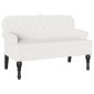 vidaXL Καναπές Chesterfield Λευκό 119,5 x 64,5 x 75 εκ. Τεχνητό Δέρμα