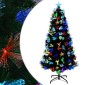 vidaXL Τεχνητό Χριστουγεννιάτικο Δέντρο με 210 LED Πράσινο 180 cm PVC