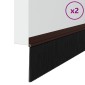 vidaXL Αυτοκόλλητες σφραγίδες πόρτας 2 τμχ. 100 cm Αλουμινένιο Κράμα