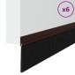 vidaXL Αυτοκόλλητες σφραγίδες πόρτας 6 τμχ. 100 cm Αλουμινένιο Κράμα