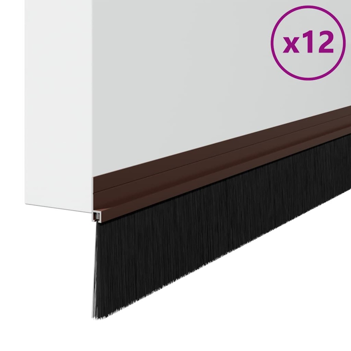 vidaXL Αυτοκόλλητες σφραγίδες πόρτας 12 τμχ. 100 cm Αλουμινένιο Κράμα