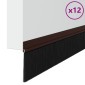 vidaXL Αυτοκόλλητες σφραγίδες πόρτας 12 τμχ. 100 cm Αλουμινένιο Κράμα