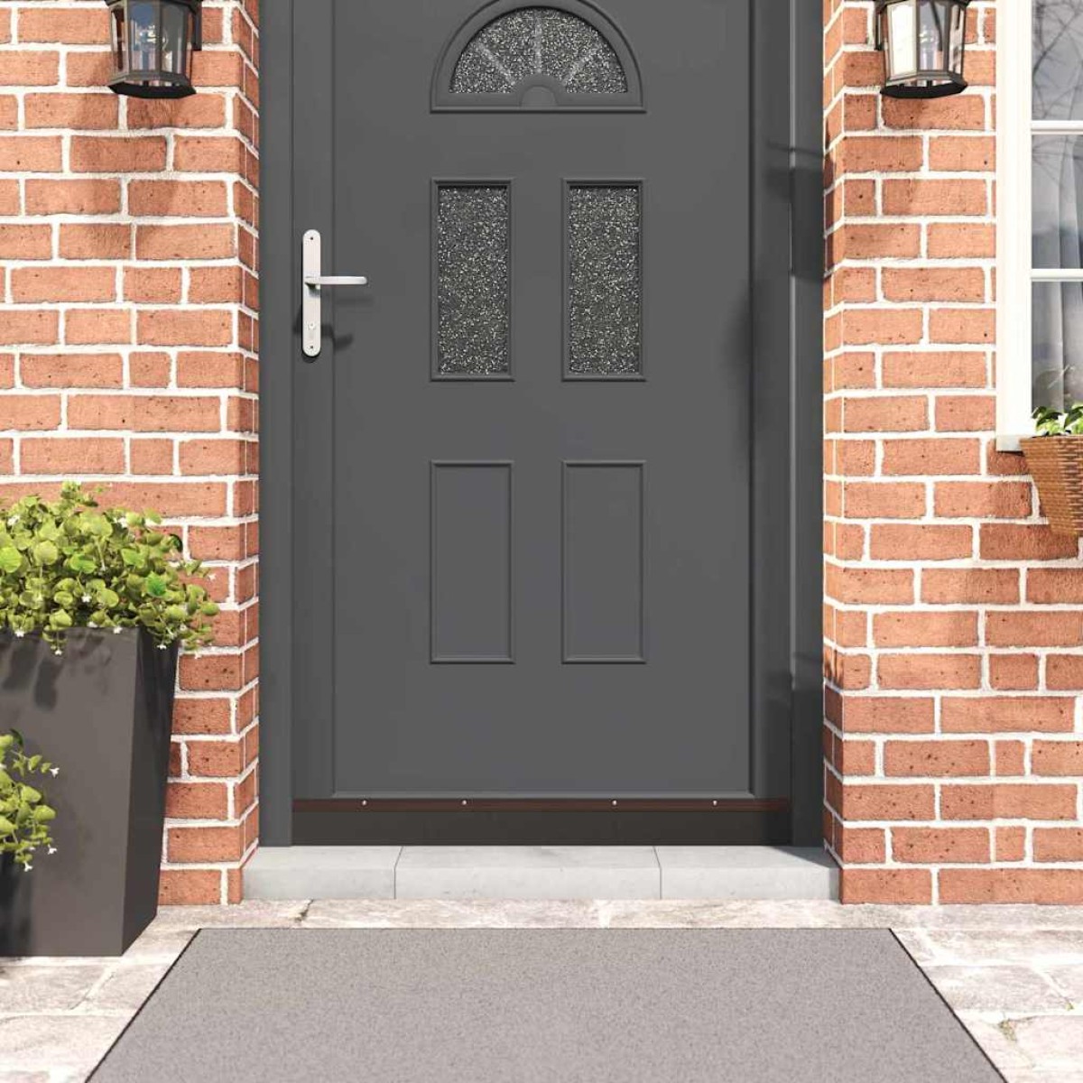 vidaXL Σφραγίδες πόρτας με βούρτσες που προσαρτώνται 6 τμχ. 100 cm
