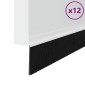 vidaXL Αυτοκόλλητες σφραγίδες πόρτας 12 τμχ. 100 cm Αλουμινένιο Κράμα